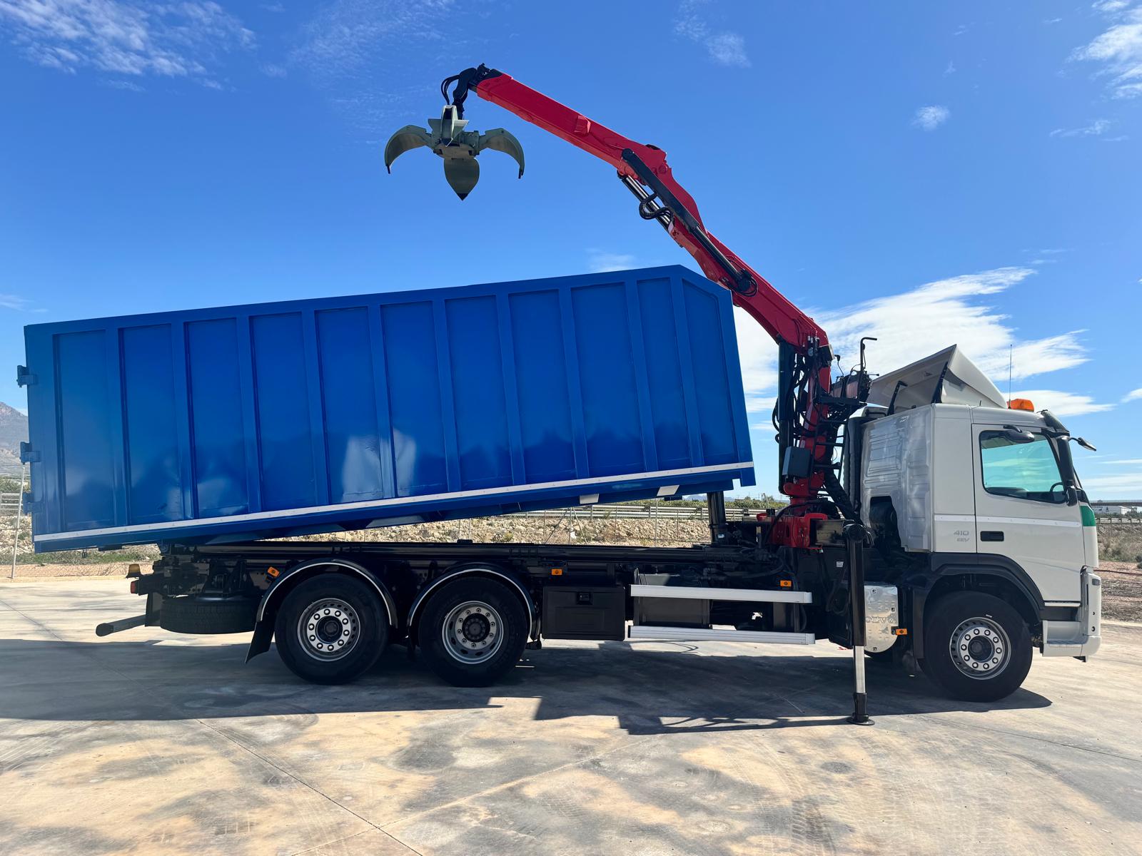 GRUA EPSILON Q 170 Z Y CAJA BASCULANTE 7M