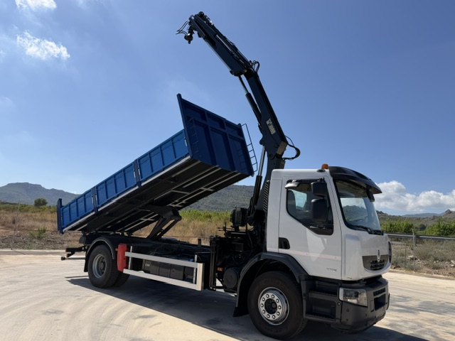 GRUA HIAB 122 BS2 HI-DUO Y CAJA BASCULANTE