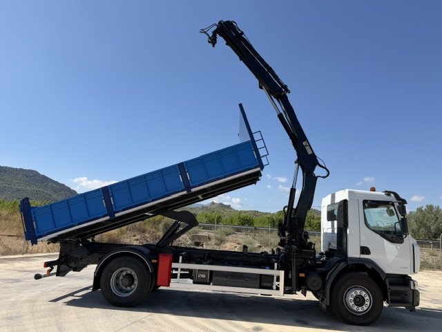 GRUA HIAB 122 BS2 HI-DUO Y CAJA BASCULANTE